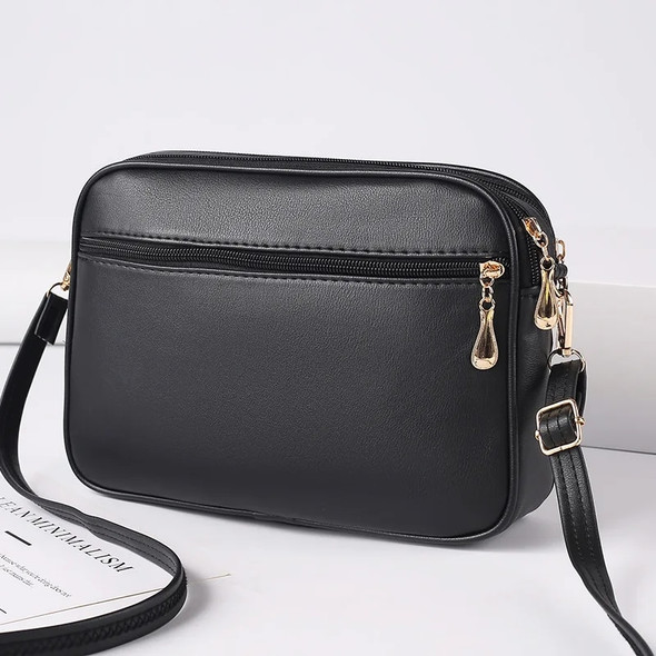 Women's 2023 New Cross Border Foreign Trade Lingge PU Crossbody Versatile Small Messenger Bag One Shoulder Small Square Handbag