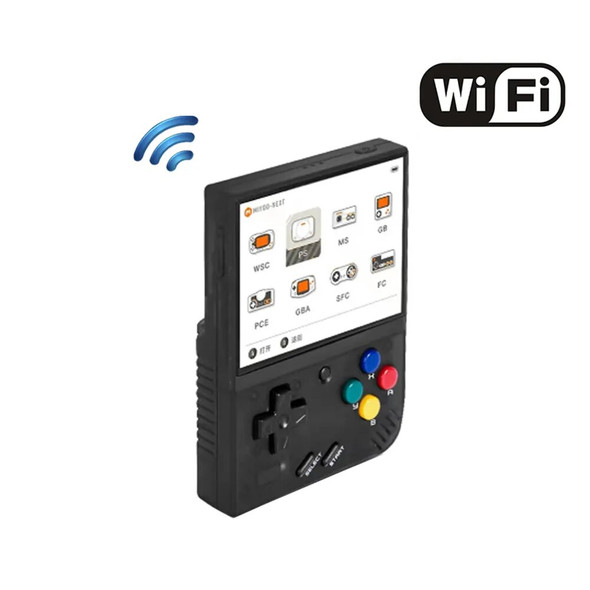 MIYOO Mini Plus Portable Retro Handheld Game Console Kids' Gift 3.5" IPS Screen Cortex-A7 Linux Classic Gaming Emulator 3000mAh