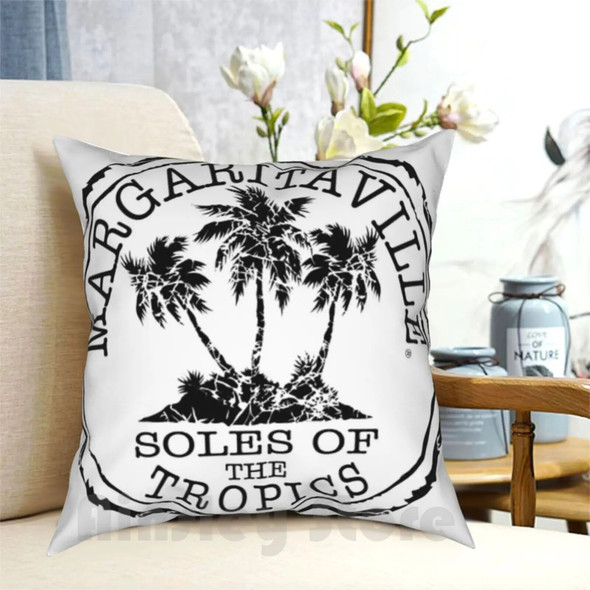 Best Seller Logo Text Soles Tropic Pillow Case Printed Home Soft DIY Pillow cover Music Jimmy Margaritaville Buffett