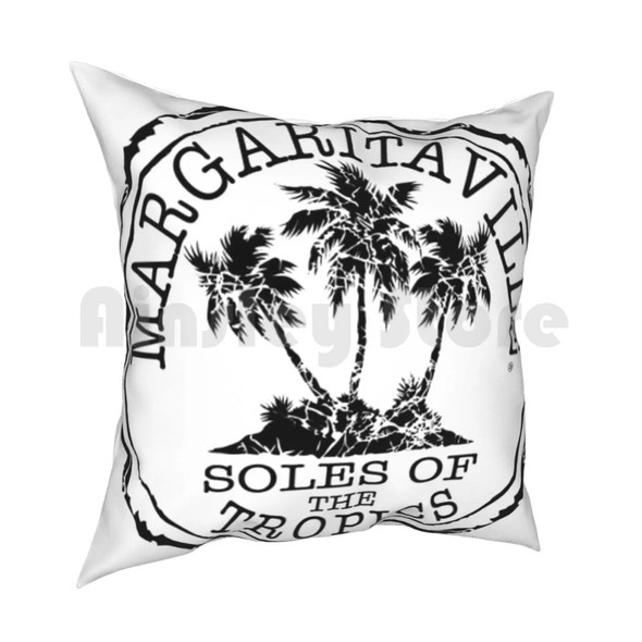 Best Seller Logo Text Soles Tropic Pillow Case Printed Home Soft DIY Pillow cover Music Jimmy Margaritaville Buffett