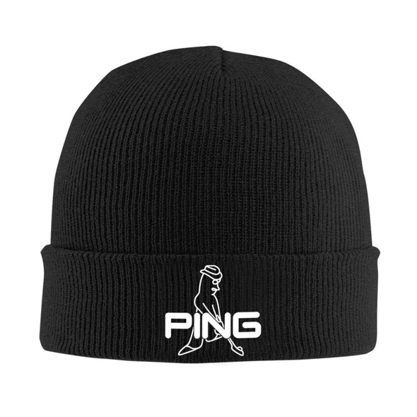 Golf Logo Knit Hat Beanies Autumn Winter Hats Warm Street Car Club Caps for Men Women