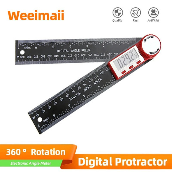 Digital Protractor Digital Angle Ruler Metric Goniometer 360 Degree Stainless Steel Right Angle Protractor Measuring Tool meter Digital Protractor Digital Angle Ruler Metric Goniometer 360 Degree Stainless Steel Right Angle Protractor Measuring Tool meter