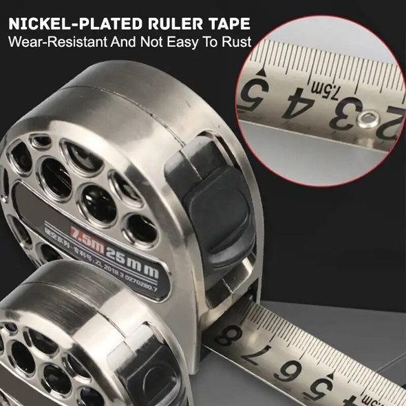 3/5/7.5M Metric Tape Measure Stainless Steel Anti-corrosion Retractable Ruler Woodworking Ruler Construction Measuring Tools 3/5/7.5M Metric Tape Measure Stainless Steel Anti-corrosion Retractable Ruler Woodworking Ruler Construction Measuring Tools