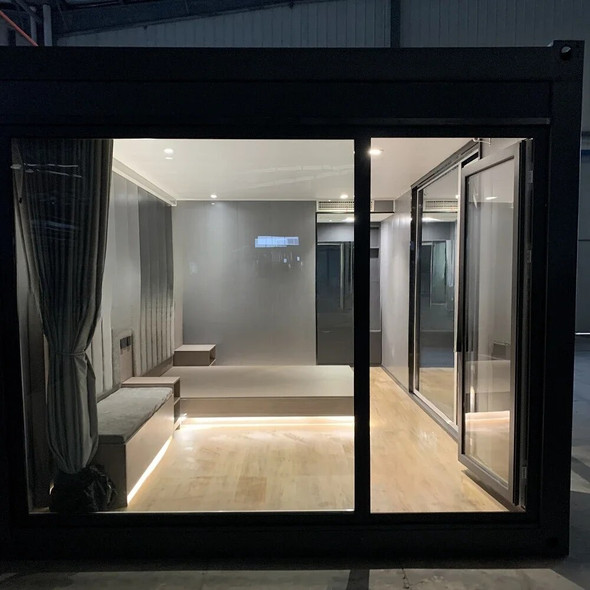 YG Good Quality Glass Wool Flat Pack Container Home Steel Light Villa Cheap Prefab House Luxury Prefab Houses for Sale