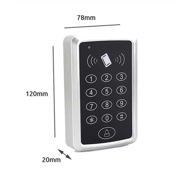 125KHz RFID Access Control Keypad EM Card Reader Door Access Control System Door Lock Opener Keyboard System