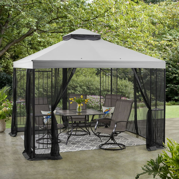 x 10ft Wide  Assembly Outdoor Furniture Patio Gazebo