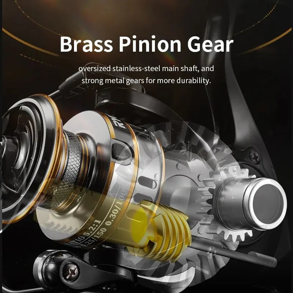 RYOBI RANMI RY Spinning Reels Saltwater Freshwater Fishing Reel Ultralight Metal Frame Smooth and Tough High Speed Fishing Reels