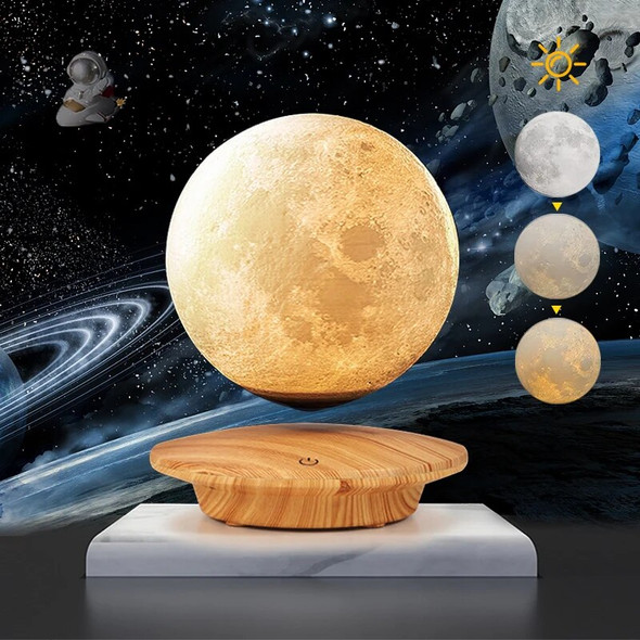 3D Moon Lamp Floating Magnetic Levitation Night Light 3Colors Bedroom Decor Lights for Kids Friend Birthday Gift Decorative Lamp