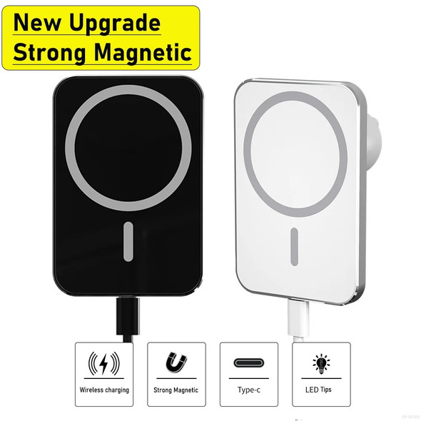 Wireless Charger Car Mount Magnetic Car Charger Wireless Fast Charging Stand For Magsafe iPhone 15 14 13 12 Pro Max Phone Holder