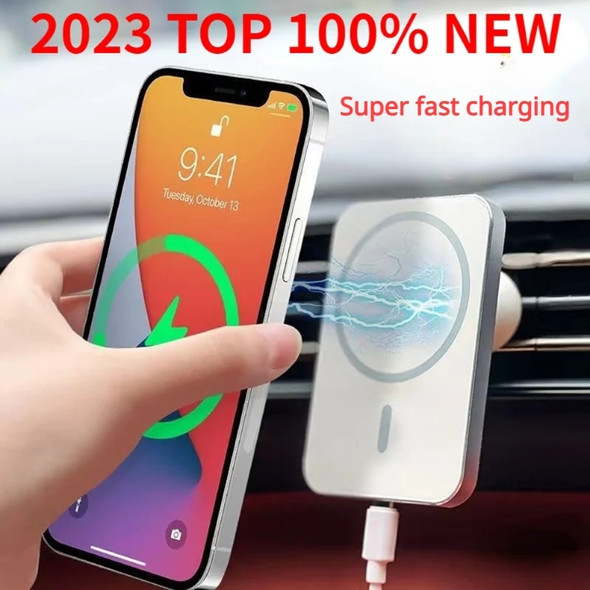 Wireless Charger Car Mount Magnetic Car Charger Wireless Fast Charging Stand For Magsafe iPhone 15 14 13 12 Pro Max Phone Holder