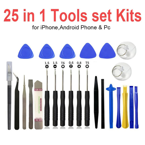 Cell Phones Opening Screen Pry Repair Tool Kits Professional Mobile Phone Screwdriver Tools for iPhone Samsung Xiaomi Huawei