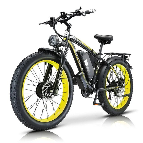 2024 New Model 1500W Motor 48V20AH Battery 26 Inch Fat Tires, Hydraulic Brakes Mountain Off-Road Snow Electric Bicycle
