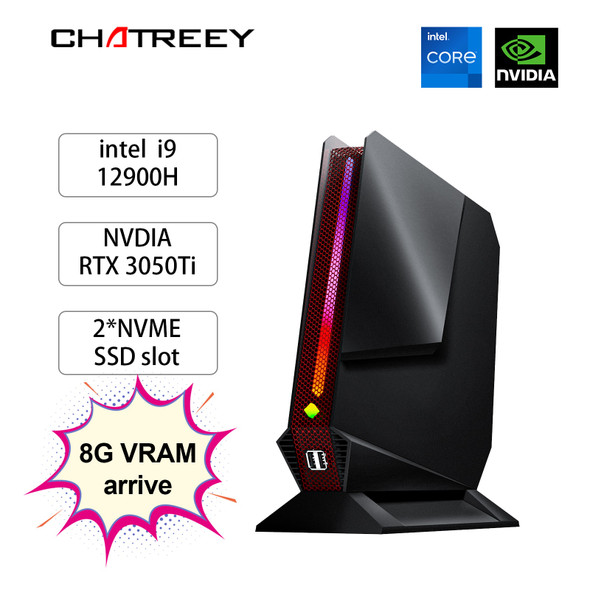 Chatreey G2 Mini PC Intel Core i9 12900H i7 12700H With Nvidia RTX 3050 Gaming Desktop Computer PCIE 4.0 Wifi 6 BT5.0 Windows 11