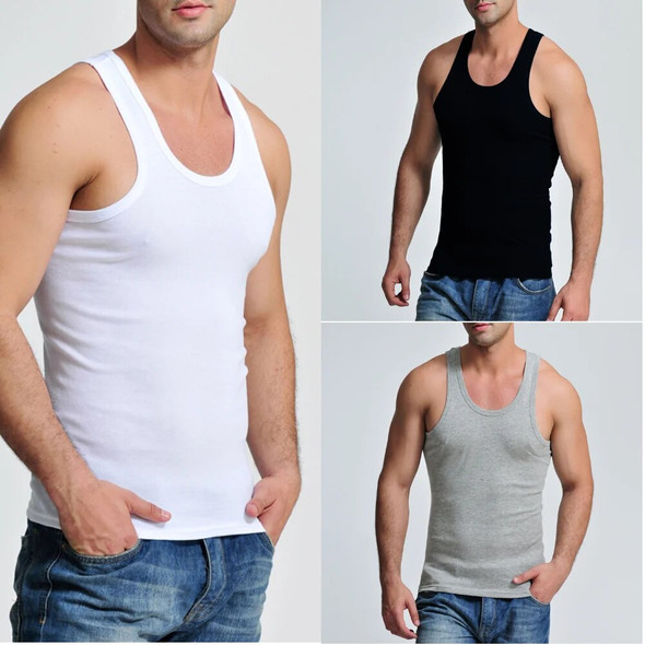 8 Pcs Cotton Mens Sleeveless Tank Top Solid Muscle Vest Men Undershirts O-neck Gymclothing Tees Tops Body Hombre Men Clothing 8 Pcs Cotton Mens Sleeveless Tank Top Solid Muscle Vest Men Undershirts O-neck Gymclothing Tees Tops Body Hombre Men Clothing