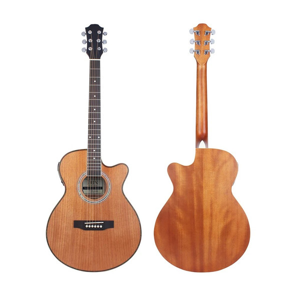 40 Inches Cutaway Acoustic Guitar Beginner Starter Acoustic Guitar Travel Musical Instruments Accessories