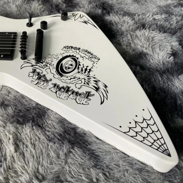 Goose White 6-String Electric Guitar Free Shipping in Stock