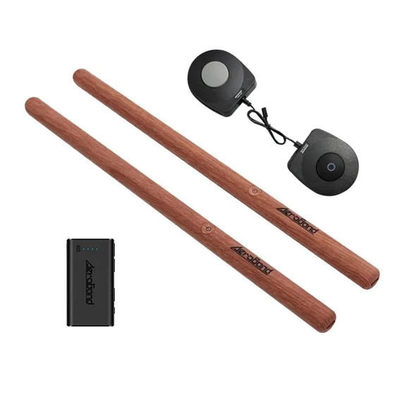 AeroBand-PocketDrum 2 Plus, Somatosensory Digital Electronic Air Drum Stick Set ,Drumsticks, Foot Pedals, Bluetooth Adapter