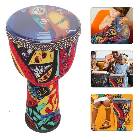 African Djembe Drum Percussion Instrument Colorful Beginner Hand Djembe Drum