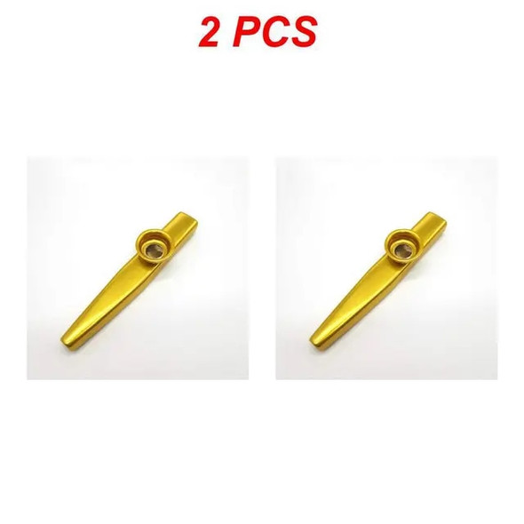 1~8PCS Metal Kazoos Musical Instruments Flutes Clear Sound Diaphragm Mouth Kazoos Musical Instruments Good Companion for Guitar