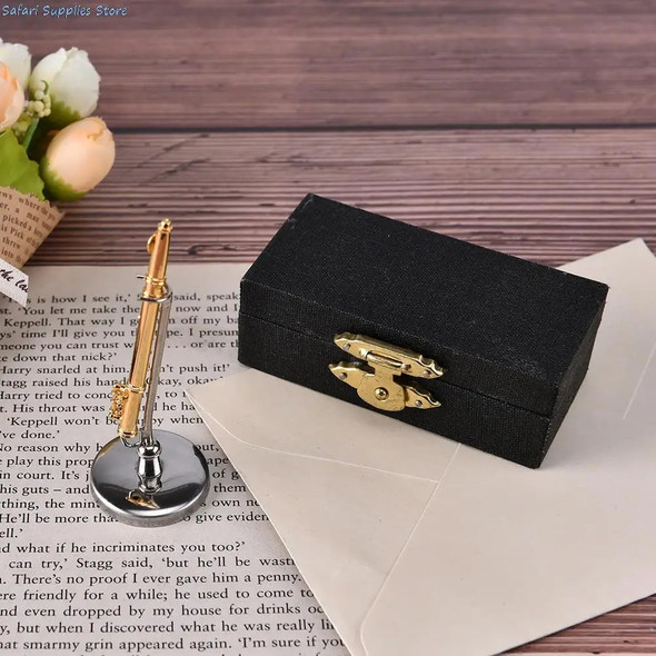 Mini Classic flute With Support Miniature flute Instruments Collection Decorative Ornaments Model Decoration Gifts