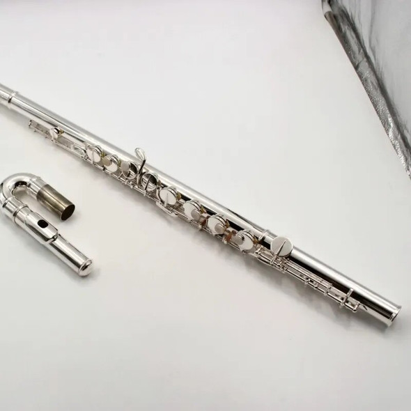 New Alto Flute G Tune 16 Closed Hole Mosaic shells Keys Sliver Plated Musical Instrument with case free shipping