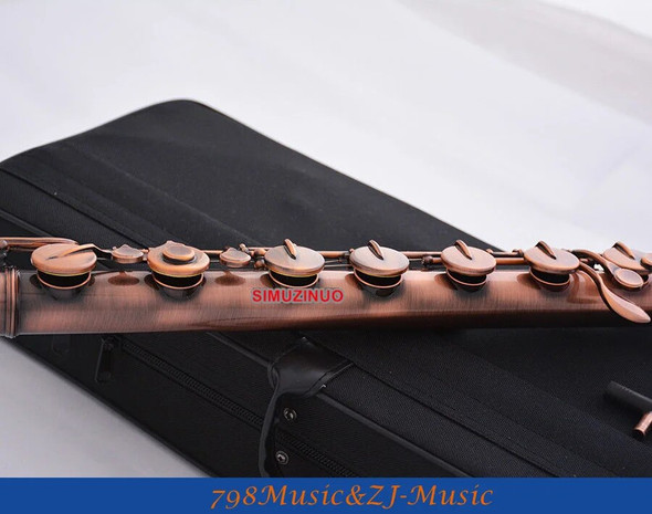 Professional New Bass Flute C Key Off Set G key Italian Pad With Case