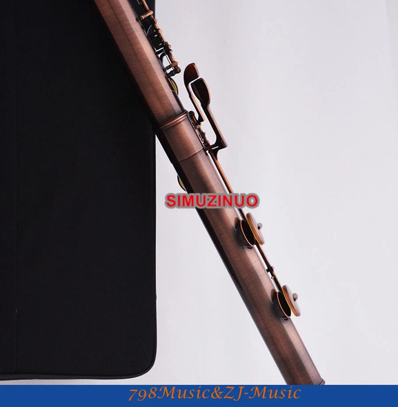 Professional New Bass Flute C Key Off Set G key Italian Pad With Case