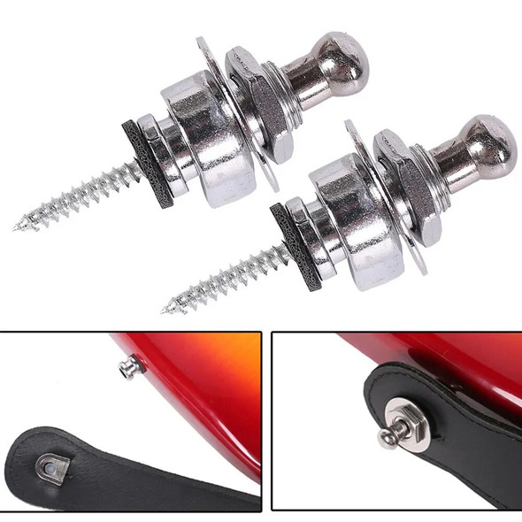 Guitar Strap Locks Metal Guitar Strap Buttons Lock Tail Nail With Wrench For Acoustic Electric Guitar Bass Ukulele Guitar Strap Locks Metal Guitar Strap Buttons Lock Tail Nail With Wrench For Acoustic Electric Guitar Bass Ukulele