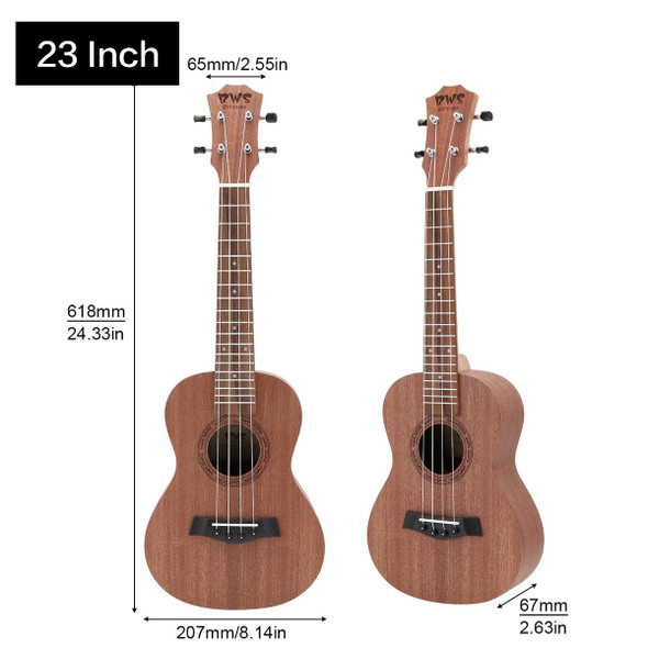 26 Inch 18 Fret Tenor Ukulele Acoustic Cutaway 4 String Guitar Mahogany Wood Ukelele Hawaii Guitarra Musical Instruments
