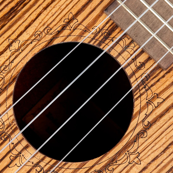 23" Concert Zebrawood Ukulele Okoume Ukelele Neck 4 String Hawaii Guitar Mini Ukulele Uke Guitar Educational For Kids Beginner
