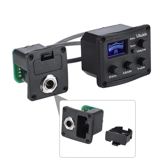 Acoustic Electric Guitar Preamp Pickup Digital Tuner Ukulele Pickup Preamplifier 4 Band Tuner System With LCD Display Dropship Acoustic Electric Guitar Preamp Pickup Digital Tuner Ukulele Pickup Preamplifier 4 Band Tuner System With LCD Display Dropship