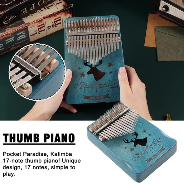 Thumb Piano Kalimba 17 Notes 21 Notes Cross-border Instrument Finger Piano Keyboard Instrument The Best Gift For Children I5U9