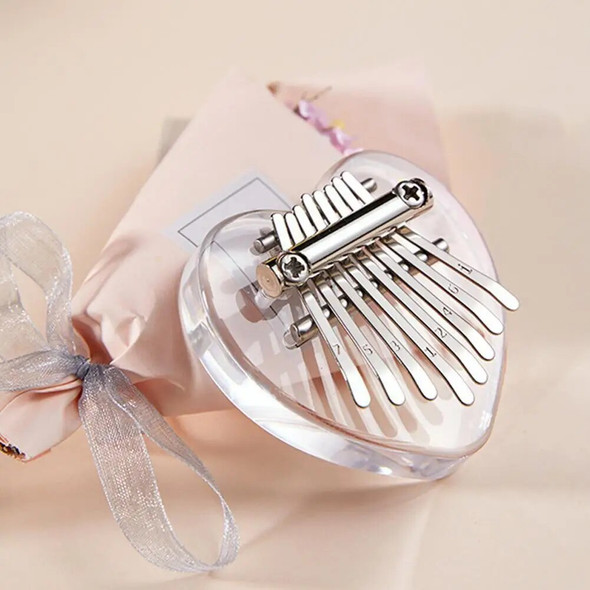 Acrylic Thumb Piano 8-tone Kalimba Mini Kalimba Thumb Piano Piano Finger Practice Instrument For Children And Adult Music Lover