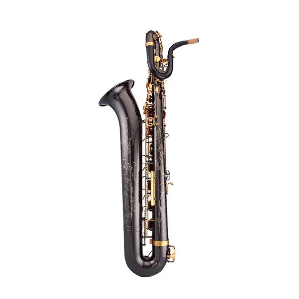 OEM High Quality Baritone Saxophone E Flat New Arrival Brass Black Nickel Plated Sax Musical Instruments with Mouthpiece Case