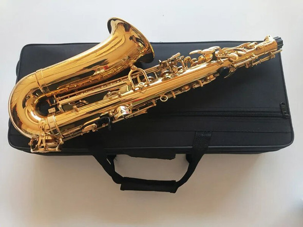 Professional Alto Saxophone YAS-62 Gold Key Super Musical instrument High Quality Electrophoretic Gold Sax Mouthpiece Gift