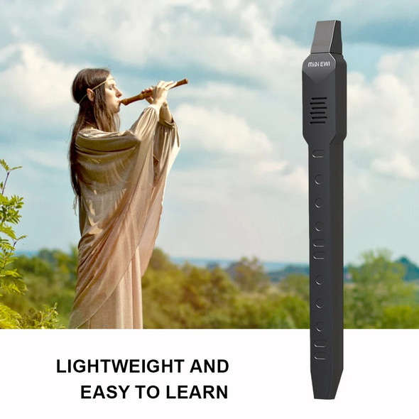 Pocket Saxophone Portable Electronic Wind Instrument 10 Timbres Saxophone Flute Built-in Speaker Musical Instrument