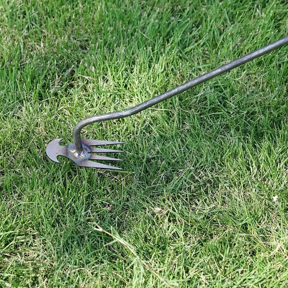 Weeding Artifact Uprooting Weeding Tool Steel Weed Puller Garden Tool 4 Teeth Dual Purpose Weeder Remover Weeding Artifact Uprooting Weeding Tool Steel Weed Puller Garden Tool 4 Teeth Dual Purpose Weeder Remover