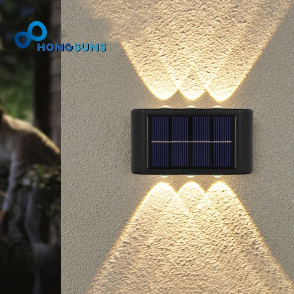 Outdoor Solar Garden Light Led Waterproof Decoration Wall Lamp for Fence Porch Country Balcony House Garden Street Lighting