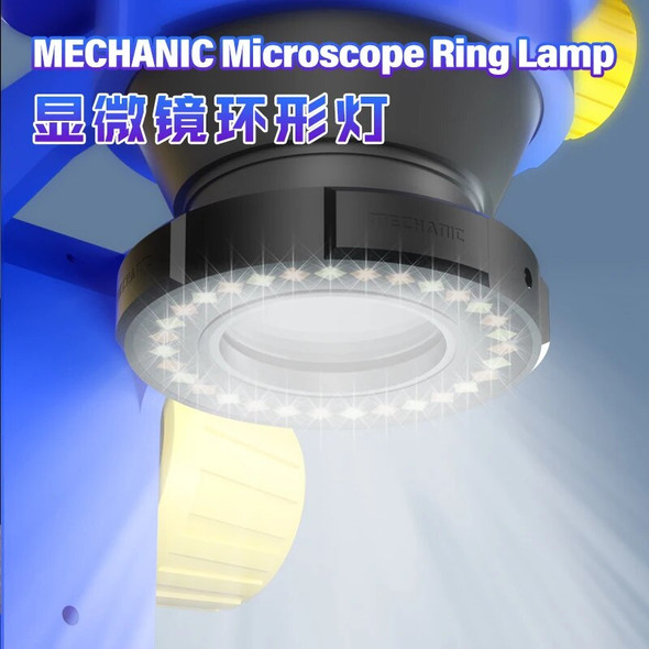 Microscope Ring Lamp MECHANIC LS3 Original 7W LED Tri-color Brightness Adjustment Eye Protection Accessories Maintenance Lamp