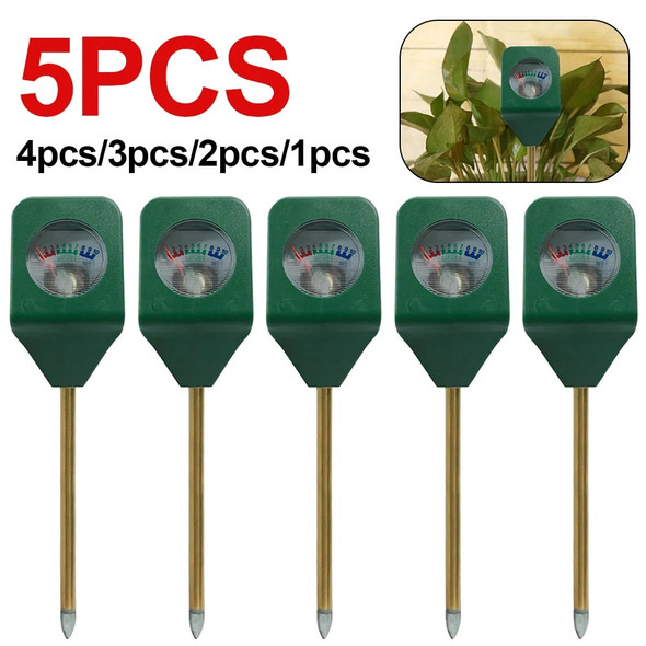 1-5pcs Mini soil Moisture Sensor Meter Probe Gardening Plant Flower Water Analyzer Test Portable Detector Metal Hygrometer Tool