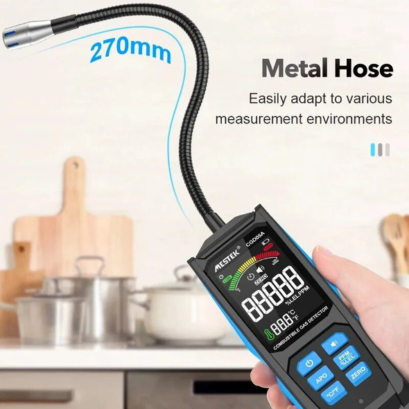 CGD05A Handheld Gas Leak Detector PPM LEL Gas Analyzer Sound & Screen Alarm Combustible Flammable Natural Methane Gas Detector CGD05A Handheld Gas Leak Detector PPM LEL Gas Analyzer Sound & Screen Alarm Combustible Flammable Natural Methane Gas Detector