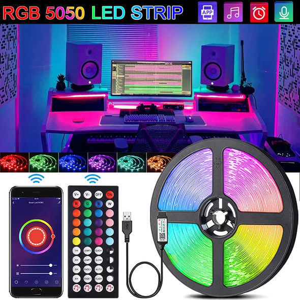 5V RGB 5050 LED Light Strip USB Infrared Remote Control Flexible Lamp Tape Ribbon Diode For Festival Party TV Desk Bedroom 5V RGB 5050 LED Light Strip USB Infrared Remote Control Flexible Lamp Tape Ribbon Diode For Festival Party TV Desk Bedroom