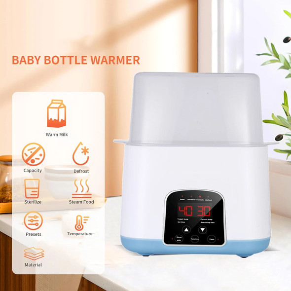 Baby Feeding Bottle Warmer & Sterilizers with Timer Accurate Temperature Control Food Milk Warmers with Defrost Baby Accessories