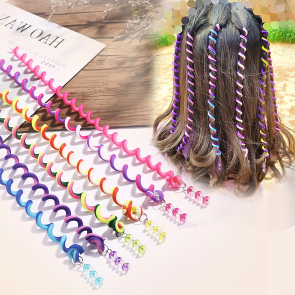 6Pcs/Set Kids Curler Hair Braid Hair Sticker Baby Girls Decor Hair Accesories Little Girl's Hair Headdress