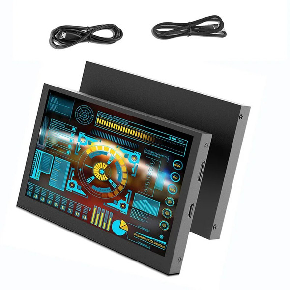 8.8 inch HDMI Touch Long Wide Monitor With Case PC Temperature Display PC Sensor Panel Display Small Extender Monitor(8.8/5inch)