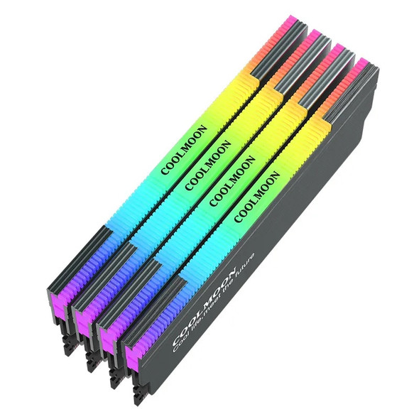 CR-D134S ARGB RAM Heatsink Heat Spreader Cooler Memory Cooling Vest for Desktop Computer PC Memory