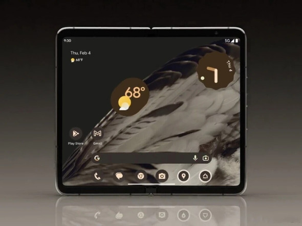 2023 New Google Pixel Fold Android Folding Screen Handsets 12GB RAM 256GB/512GB ROM OLED Display 120Hz 48MP Triple Cameras