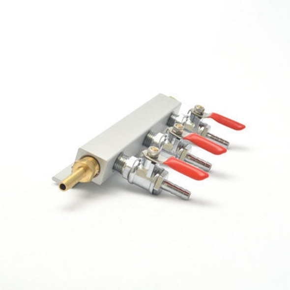 Beer Home brew CO2 Distributor5/16''(8mm) barb manifold 4ways
