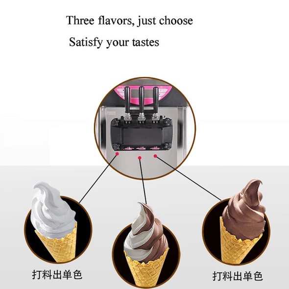 2024 New Desktop Ice Cream Automatic Molding Machine With Intelligent Operation Touch Screen Three Head Ice Cream Machine