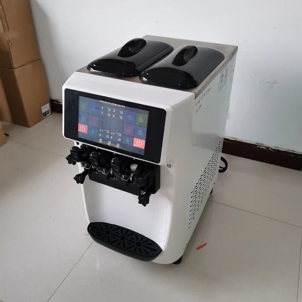 2024 New Manufacturers Commercial Automatic Desktop Ice Cream Machine High Quality Low Price Ice Cream Machine 28-32L/H